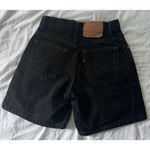 Levi's Women's 7 Vintage 90's 550 Black Denim Shorts Made In USA EUC Photo 1