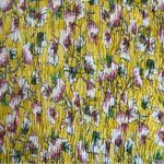 ZARA  smocked yellow floral high neck tank sleeveless‎ blouse size XS Photo 2