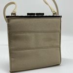 Nine West Small Gold Shoulder Bag Silver Metal Frame Purse Photo 12