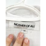 Mother of All Giselle Cotton Wrap Mini Dress in White Long Sleeve XS Photo 3