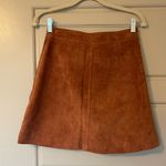 Anthropologie  Brown Suede Skirt Photo 4