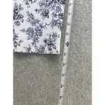 Mario Serrani  Italy Women's White Floral Pants Size 12 Faux Front Pockets Photo 7