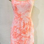 Billabong  Easy On Me Knit Dress Beachwear  Jersey Knit Tie-dye Orange White M Photo 1