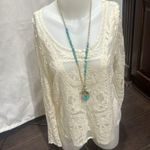 Soho Girls Cream White Lace Top Photo 2