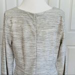 Old Navy  Dress Light Gray Textured Scoop Neck 3/4 Sleeve Shift Dress Large NEW Photo 5