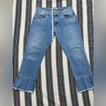 ZARA Basic Z1975 Denim Flounce Hem Jeans Women’s Size 8 Photo 3