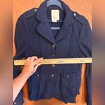 Elevenses Anthropologie ‎ Navy Military Pea Coat Jacket Size 6 Photo 11