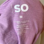 SO Purple Racerback Cropped Athletic Tank Size Medium Photo 3