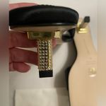 Good American New Women's Black Satin Kickstand Slide Sandal Mules Size 9.5 Photo 6