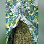 Vintage Carolina Blues flower power cotton blend capri pants, size 10 Blue Photo 9