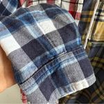 American Eagle Hooded Shacket Plaid Patchwork Small Photo 3