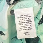 BP NWT by Nordstrom Print Square Neck Ruffle Crop Top in Black- Green Painted Ca Photo 3