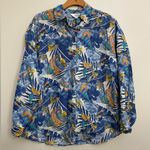 Vintage Silk‎ Fish Shirt Size L Photo 0