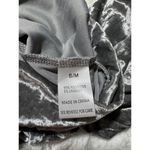 Wishlist Silver Shimmer Crushed Stretch Velvet Top Long Tunic Length Size S/M Photo 7