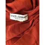 Dolce & Gabbana  Orange Knit Turtleneck Sweater Lightweight Long Sleeve Luxe Photo 4