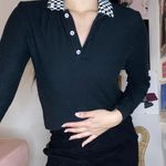 Collared Vintage Top Black Photo 0