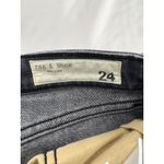 Rag and Bone  Cate Mid-Rise Ankle Skinny Jeans‎ Grey Snake Print Distressed 24 Photo 2