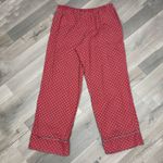 Victoria's Secret Victoria’s Secret Medallion Print Flannel Sleep Lounge Pants Red Large Photo 5