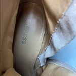 EXPRESS Beige Heeled Boots with Faux Fur Photo 1