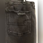American Eagle Black Ripped Jegging Size 18 Long Photo 5