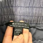 Athleta 100% Linen Wide-Leg Pull-On Textured Pants Pockets Purple Blue size 6 Photo 4