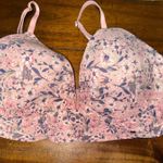 Lucky Brand Pink Floral Bra Size 34C Photo 0