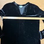 Sundance Enchantment Velvet Silk Dress Size Medium Long Sleeve Pintuck Boho Black Photo 6