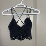 Free People  One Adella Long‎ Line Bralette Black XS Photo 2