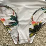 Womens Sexy V Neck Backless One Piece Coconut Palm Tree Print Swimsuit White Size XL Photo 15