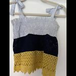 ZARA  smocked and crochet Top size small Photo 1