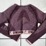 Gymshark Flex Long Sleeve Crop Top (M) - ‘Dark Ruby/Blush Nude’ Photo 1