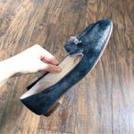 Louise et Cie  • Anniston velvet loafers bow smoking flats grey metallic silver Photo 6