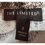 The Limited  Snakeskin Putty Long Wraparound‎ Skirt Side Zipper & Tie Size 8 NWT Photo 2