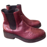 No. 6 Store Leather Ankle Chelsea Boots in Burgundy 10 women’s Red Photo 0