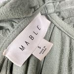 MABLE Babydoll‎ Sleeveless Tiered Mini Dress Women Size Small Cottagecore Boho Green Photo 8