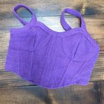 Japna  Small Purple Crop Top Corset Style Photo 0