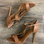 Charlotte Russe Fringed T-Strap Open Toe Heels Photo 2