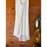 Lulus  Profound Glamour Ivory Pearl Off-the-Shoulder Tulip Maxi Dress Bridal XL Photo 4