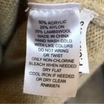 Boston Proper  scarf neck sweater dress medium wool blend lambswool neutral Photo 5