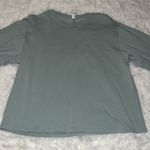Lululemon LA 3/4 Sleeve Crewneck Shirt Color; Silver Blue Size 4 EUC Photo 4
