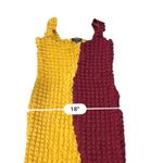 Ashley Stewart Textured Yellow & Burgundy Bodycon maxi Dress NEW Size 26/28 PLUS Photo 7