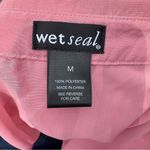 Wet Seal Vintage Y2K Pink Long Sleeve Fitted Button Down Shirt Photo 7