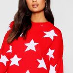Boohoo NWT Oversized Star Knitted Thick Sweater M/L Photo 1