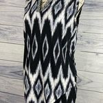 Cato Sleeveless Jersey Knit Tank Top Women S Embroider V Neck Sharkbite Hem Ikat Photo 0