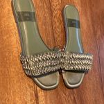 ZARA  Green Embellished Flat Slides Size EU 38 or US 7.5 Photo 9