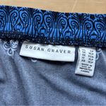Susan Graver maxi navy blue skirt size LP Photo 5