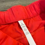 Lululemon High Waisted Orange Shorts Size 6 Photo 1