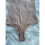 SKIMS Sheer Crewneck Thong Bodysuit Clay Size Large Photo 6