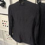 Ann Taylor  Navy Striped Linen Suit Photo 2