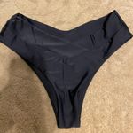 Black Crossover Bikini Bottoms Size M Photo 1